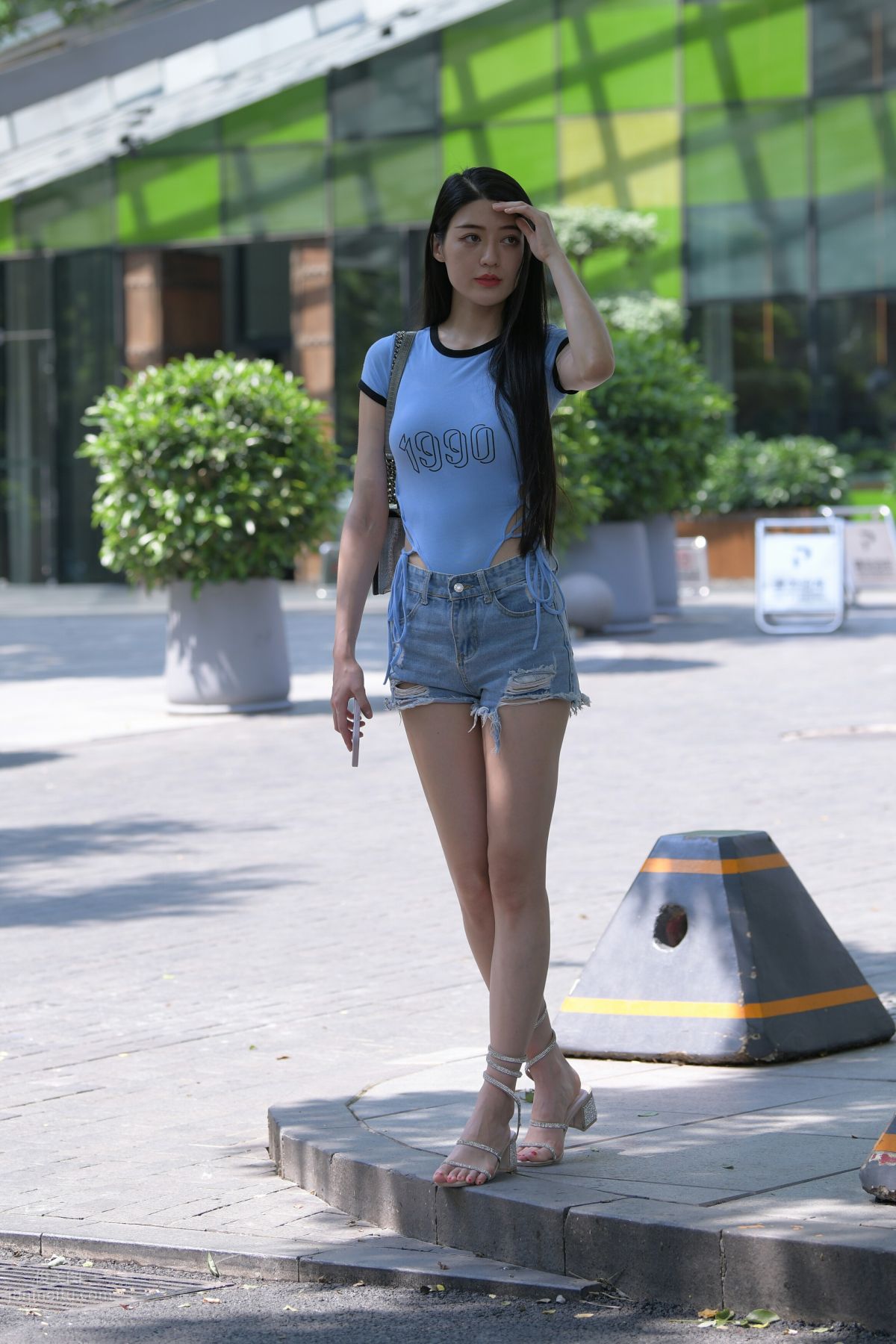 [Mojing Street] 149 Blue Denim Hot Pants Beauty photo 60