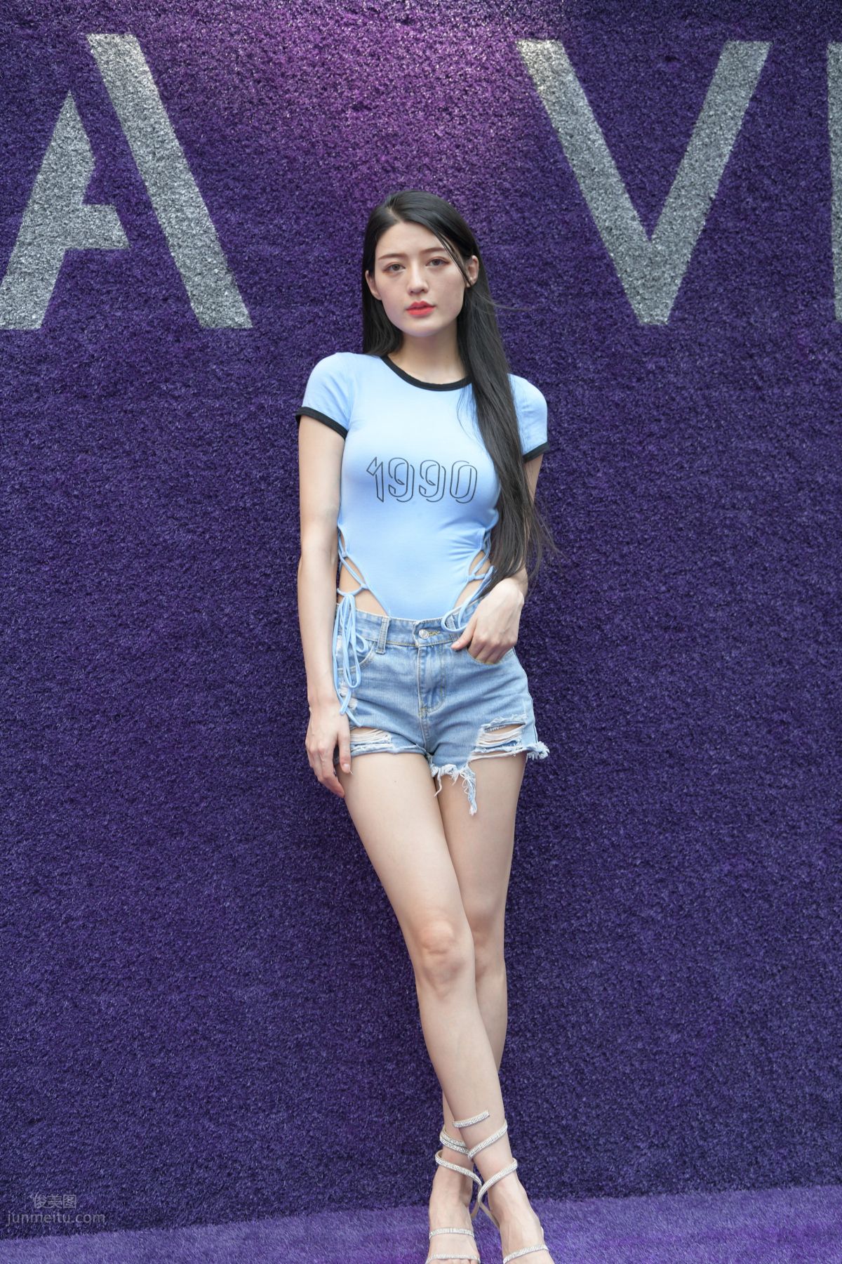 [Mojing Street] 149 Blue Denim Hot Pants Beauty photo 101