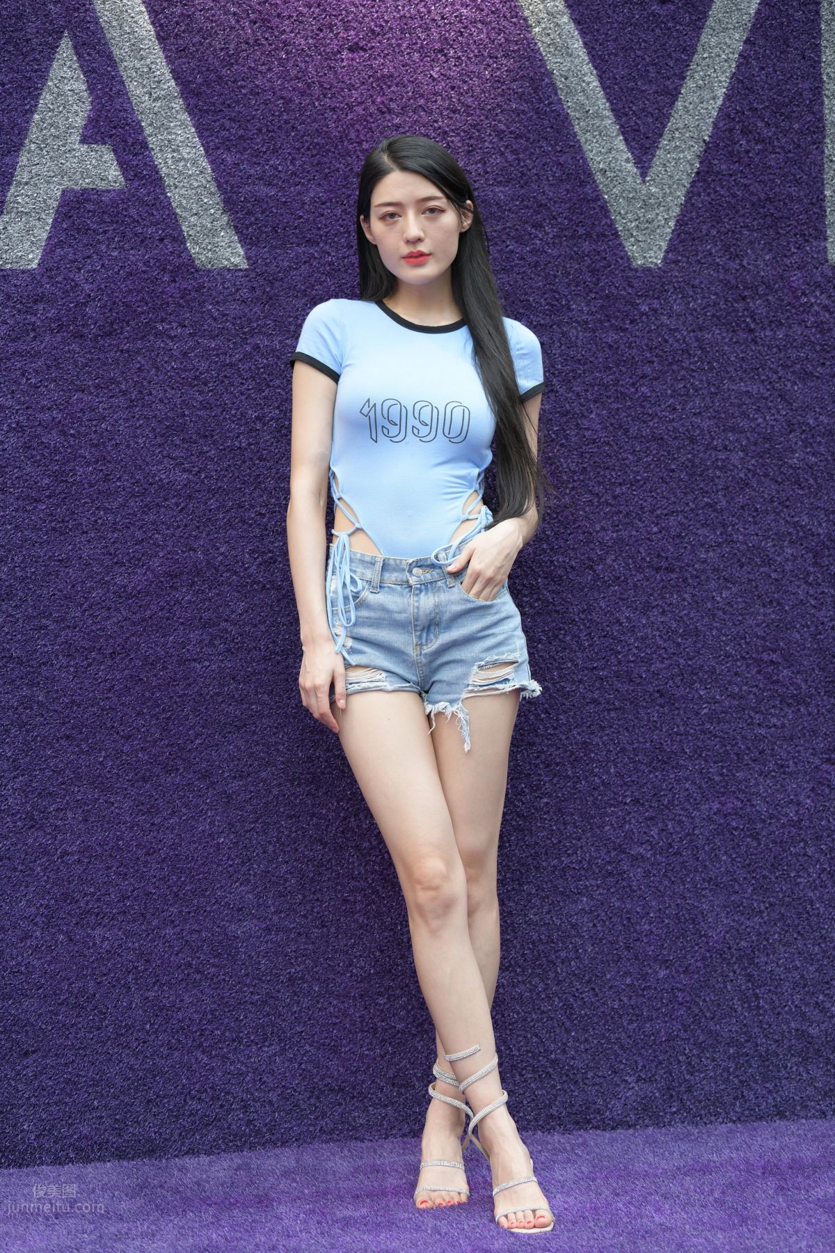 [Mojing Street] 149 Blue Denim Hot Pants Beauty photo 102