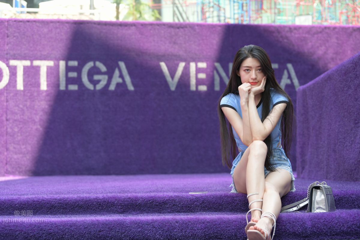 [Mojing Street] 149 Blue Denim Hot Pants Beauty photo 172