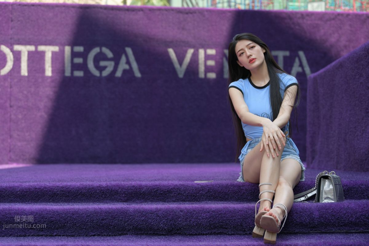 [Mojing Street] 149 Blue Denim Hot Pants Beauty photo 174