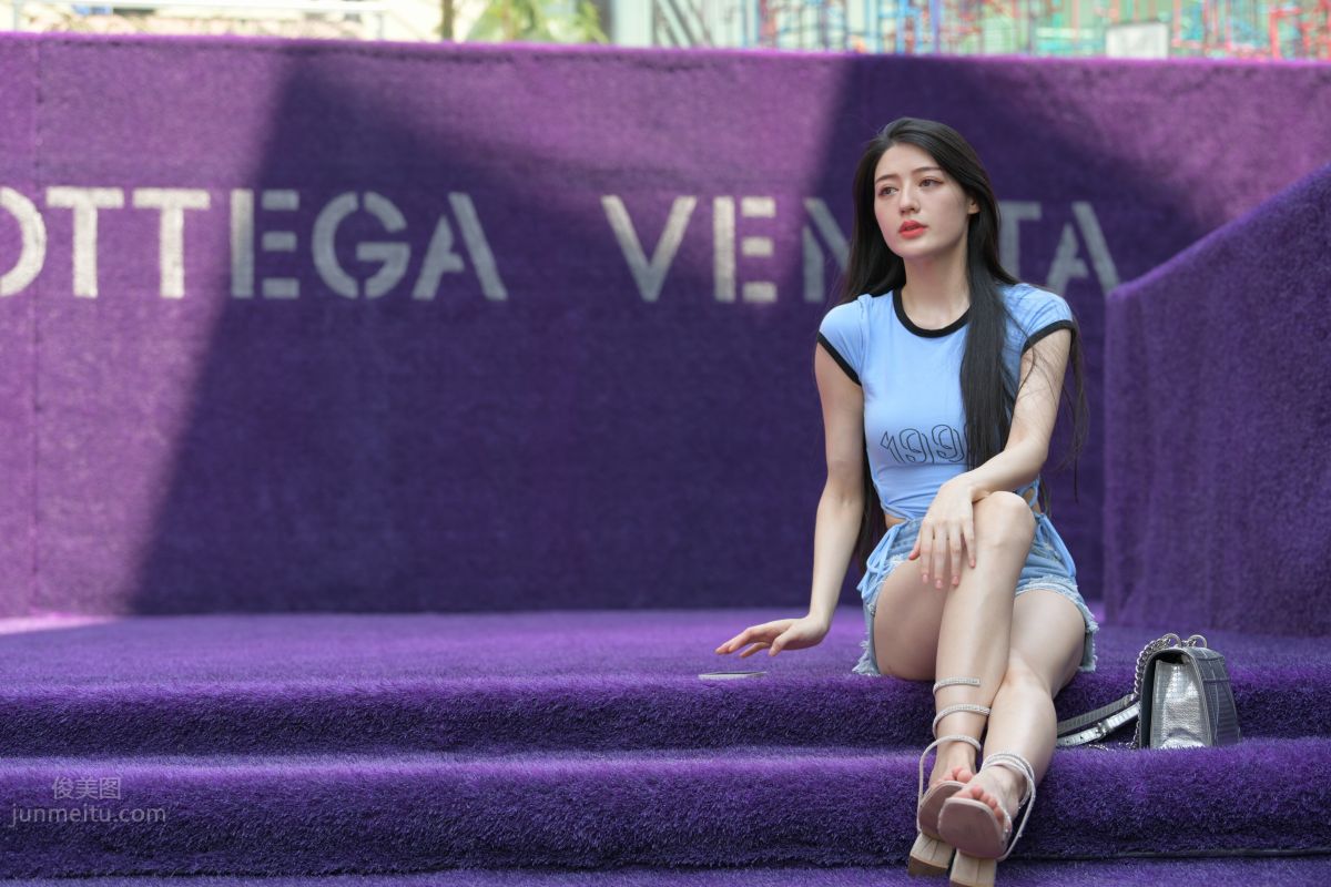 [Mojing Street] 149 Blue Denim Hot Pants Beauty photo 175