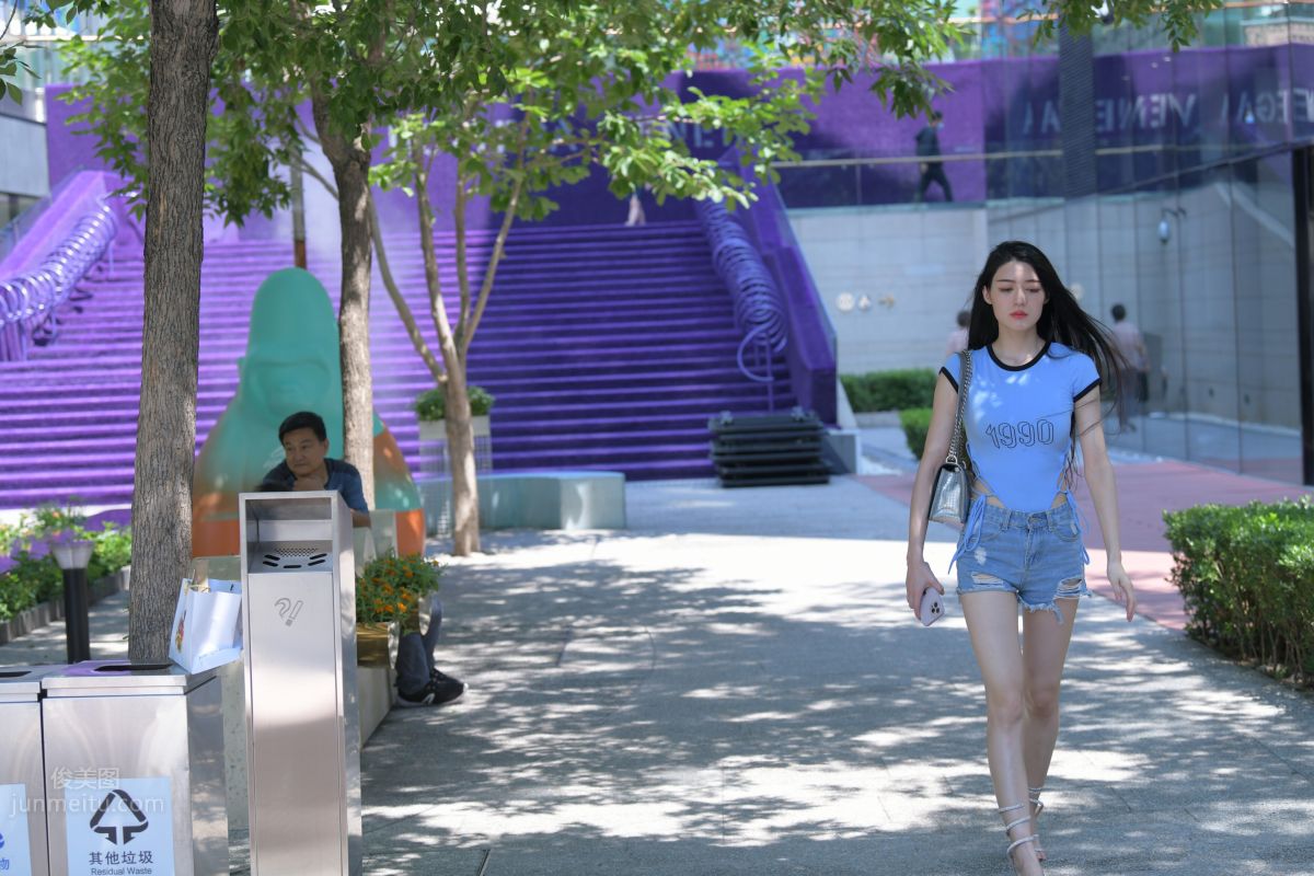 [Mojing Street] 149 Blue Denim Hot Pants Beauty photo 208
