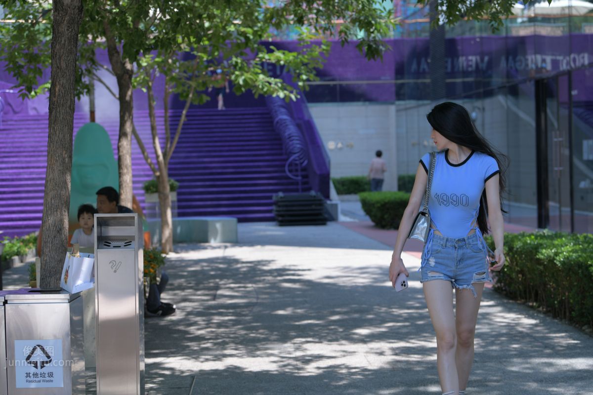 [Mojing Street] 149 Blue Denim Hot Pants Beauty photo 209