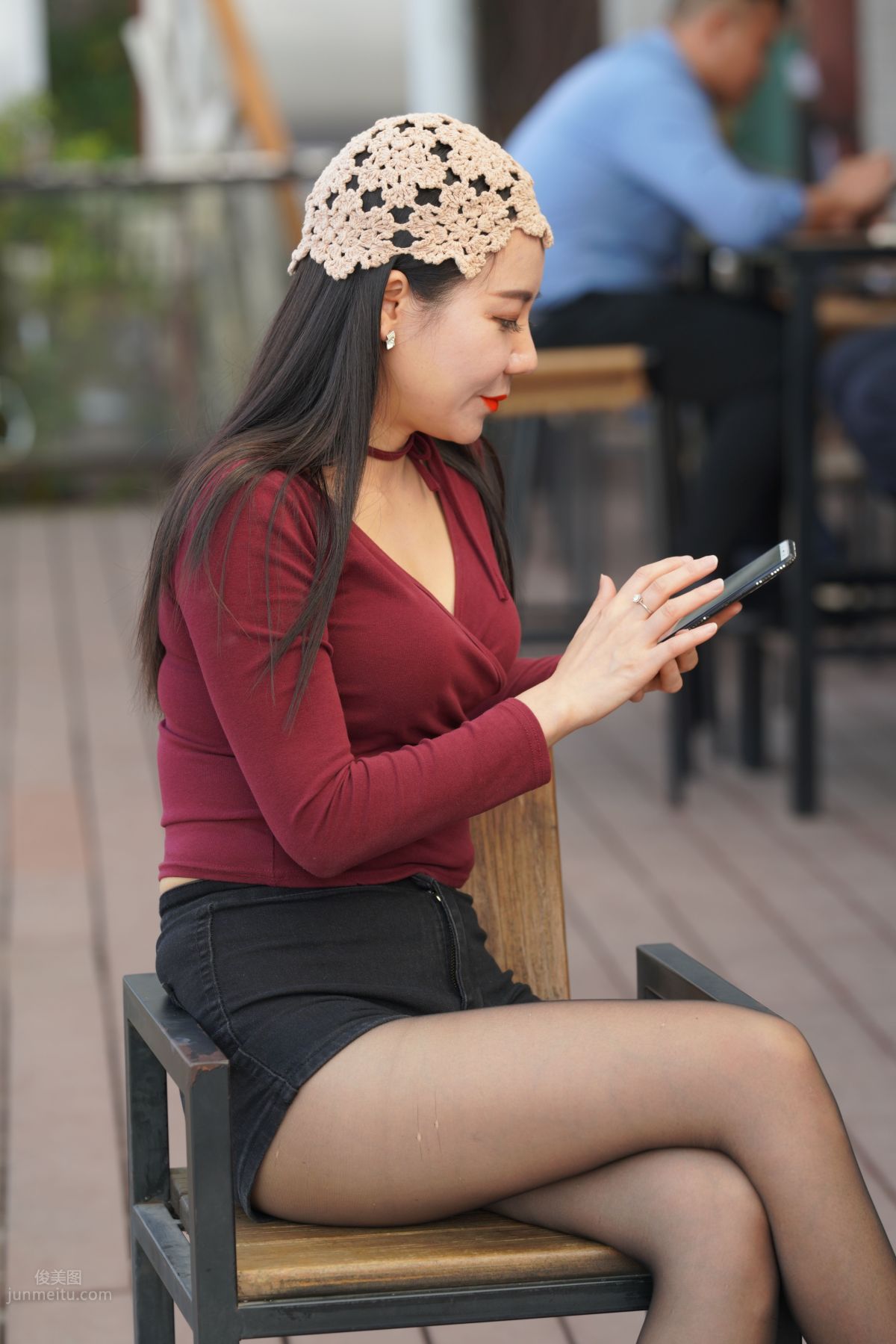 [Mojing Street] 159, Afternoon Time of an Elegant Young Mature Woman in Black Stockings photo 60