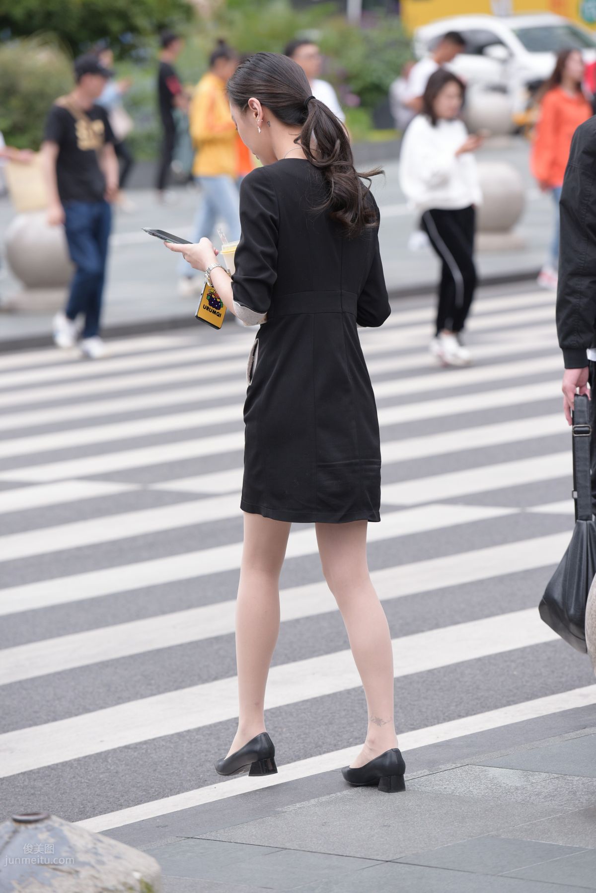 Mojing Street NO.163 Street Snap Black Dress Girl photo 46