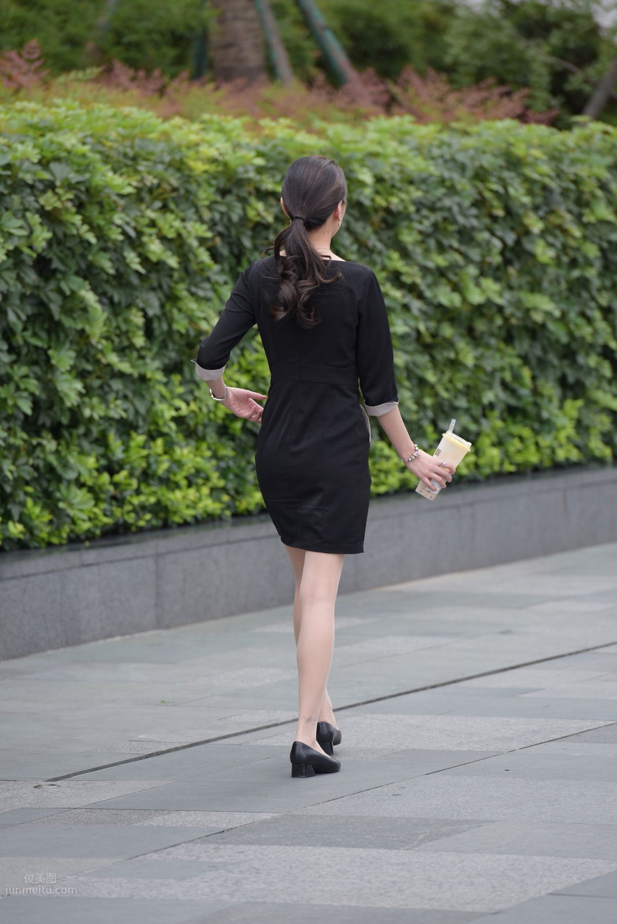 Mojing Street NO.163 Street Snap Black Dress Girl photo 50