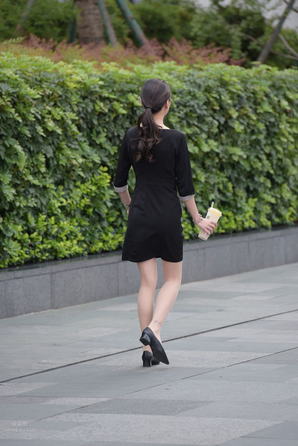Mojing Street NO.163 Street Snap Black Dress Girl photo 51