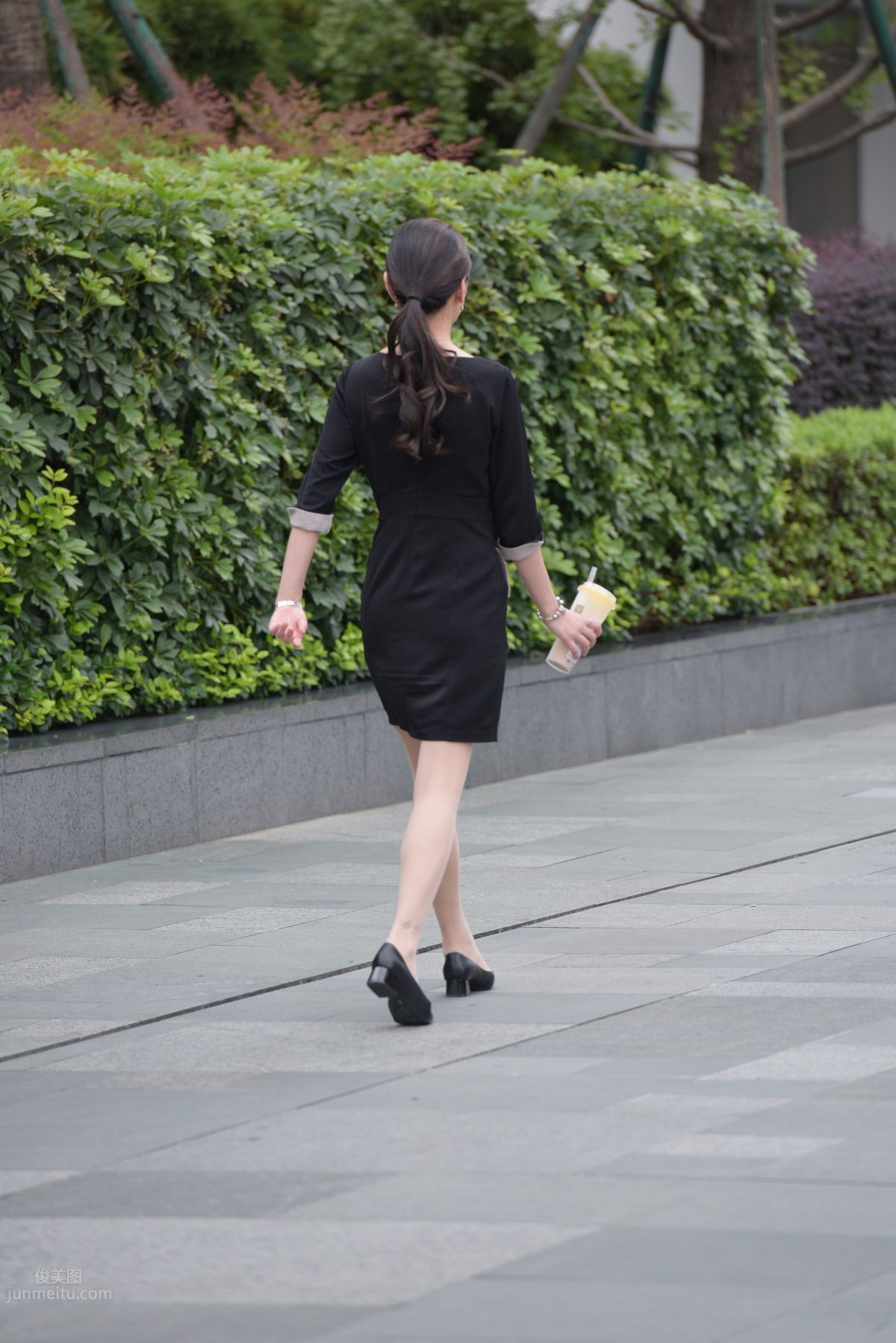 Mojing Street NO.163 Street Snap Black Dress Girl photo 55
