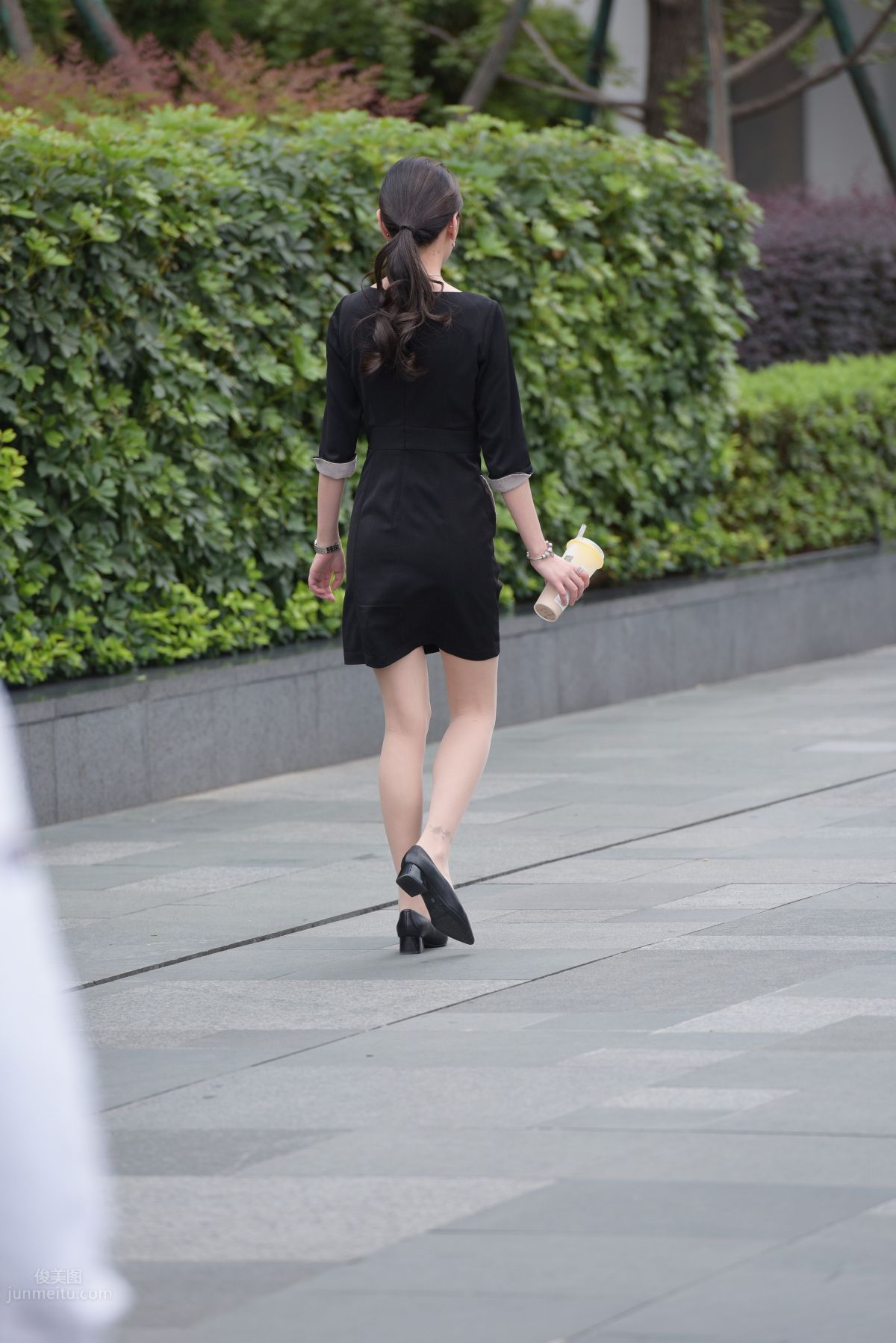 Mojing Street NO.163 Street Snap Black Dress Girl photo 56