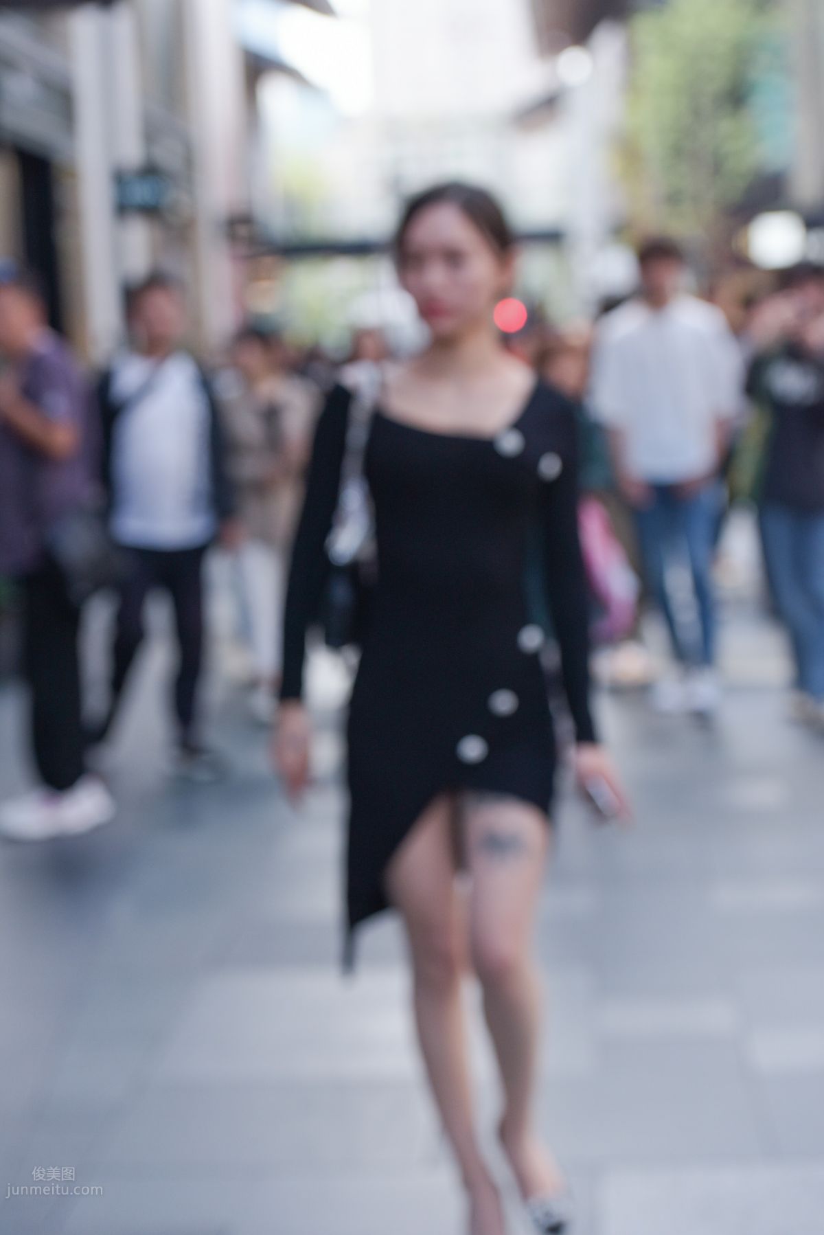 Mojing Street NO.163 Street Snap Black Dress Girl photo 61