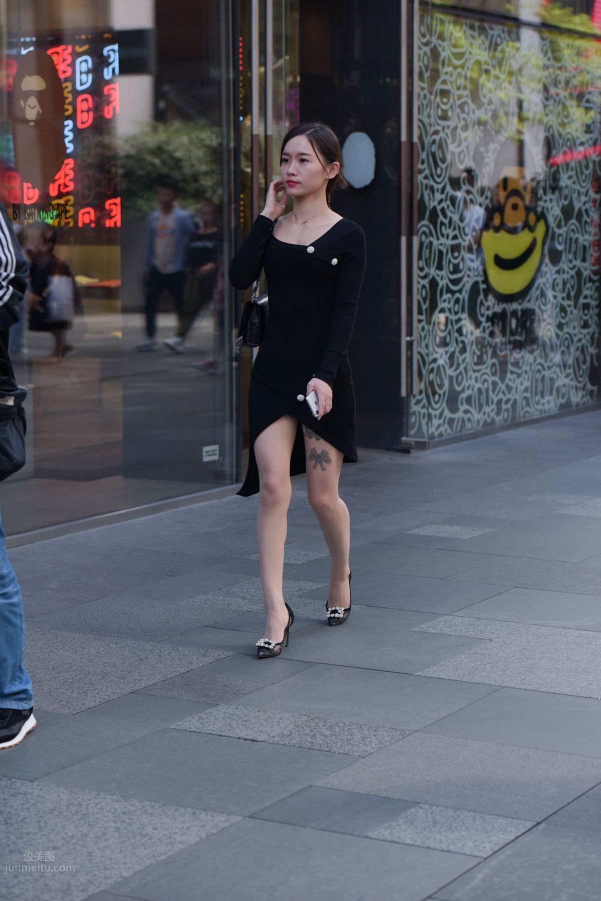 Mojing Street NO.163 Street Snap Black Dress Girl photo 63