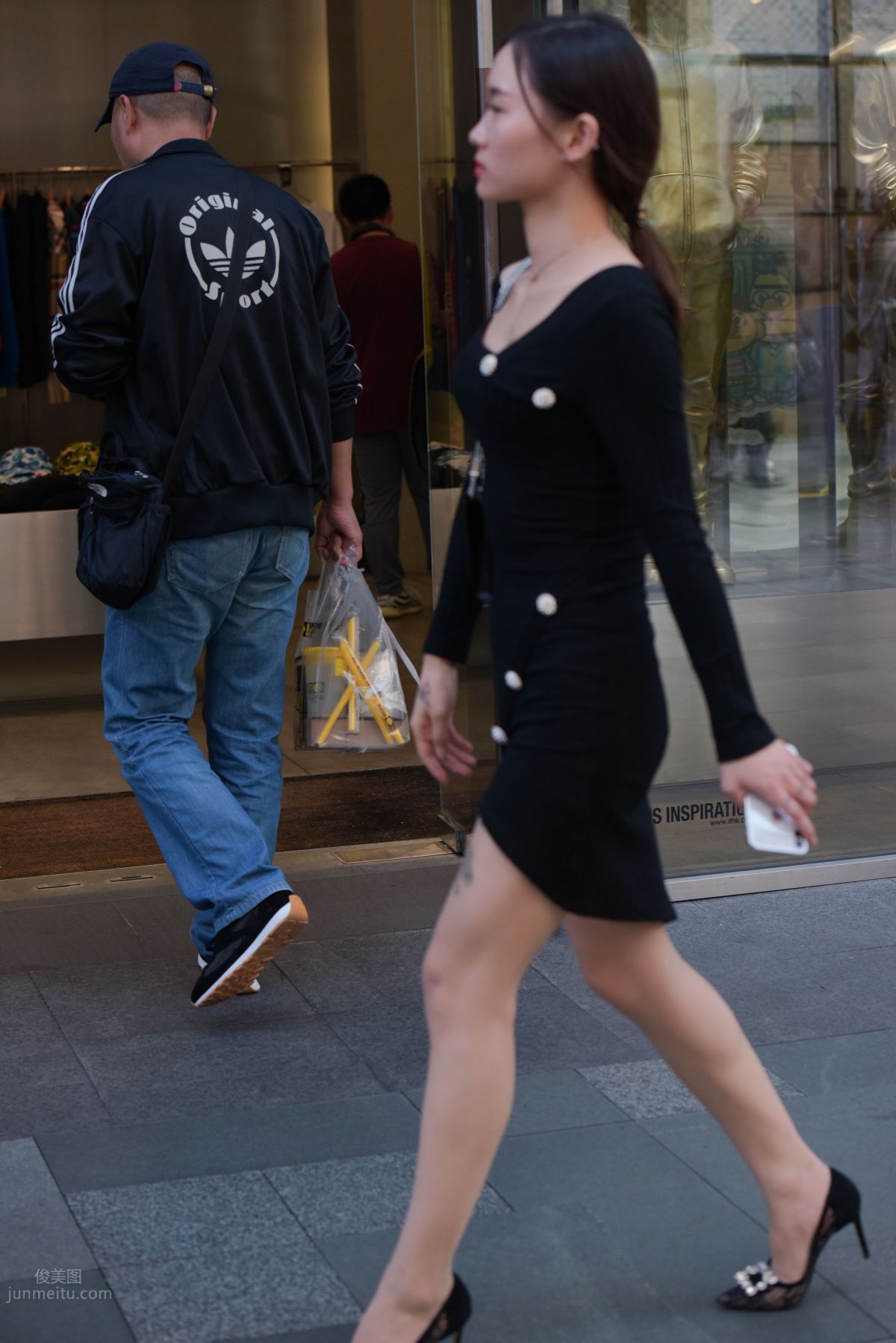 Mojing Street NO.163 Street Snap Black Dress Girl photo 84