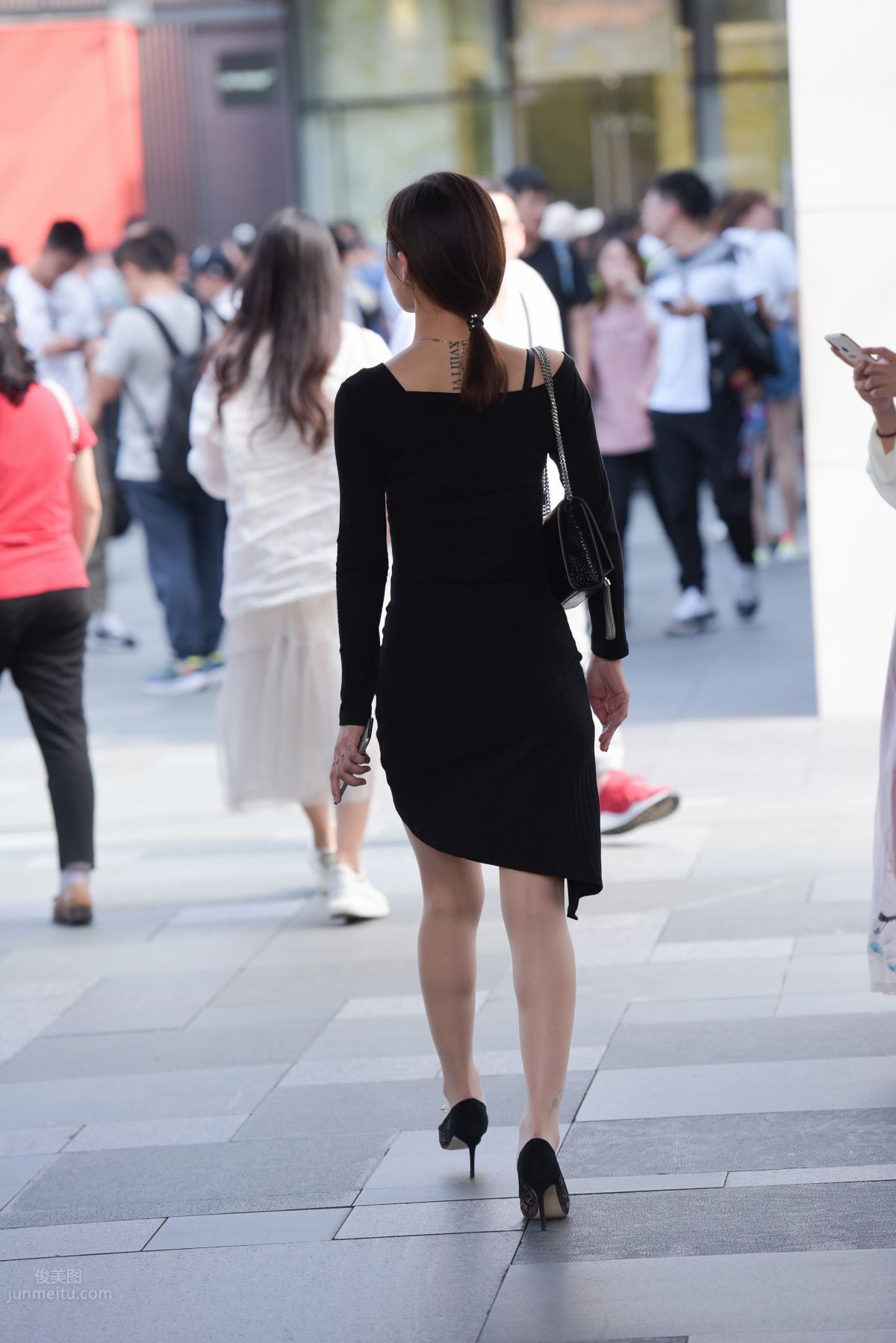Mojing Street NO.163 Street Snap Black Dress Girl photo 99