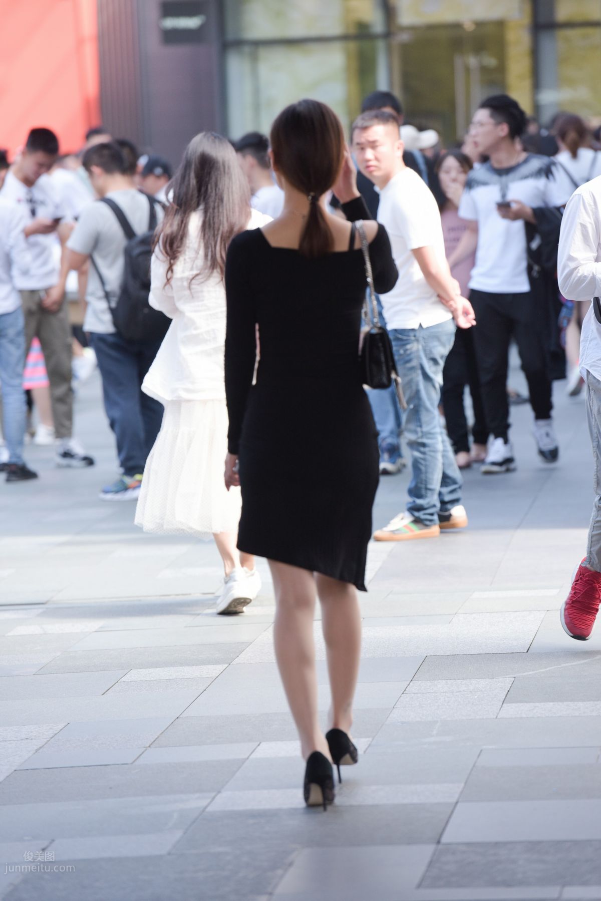 Mojing Street NO.163 Street Snap Black Dress Girl photo 105