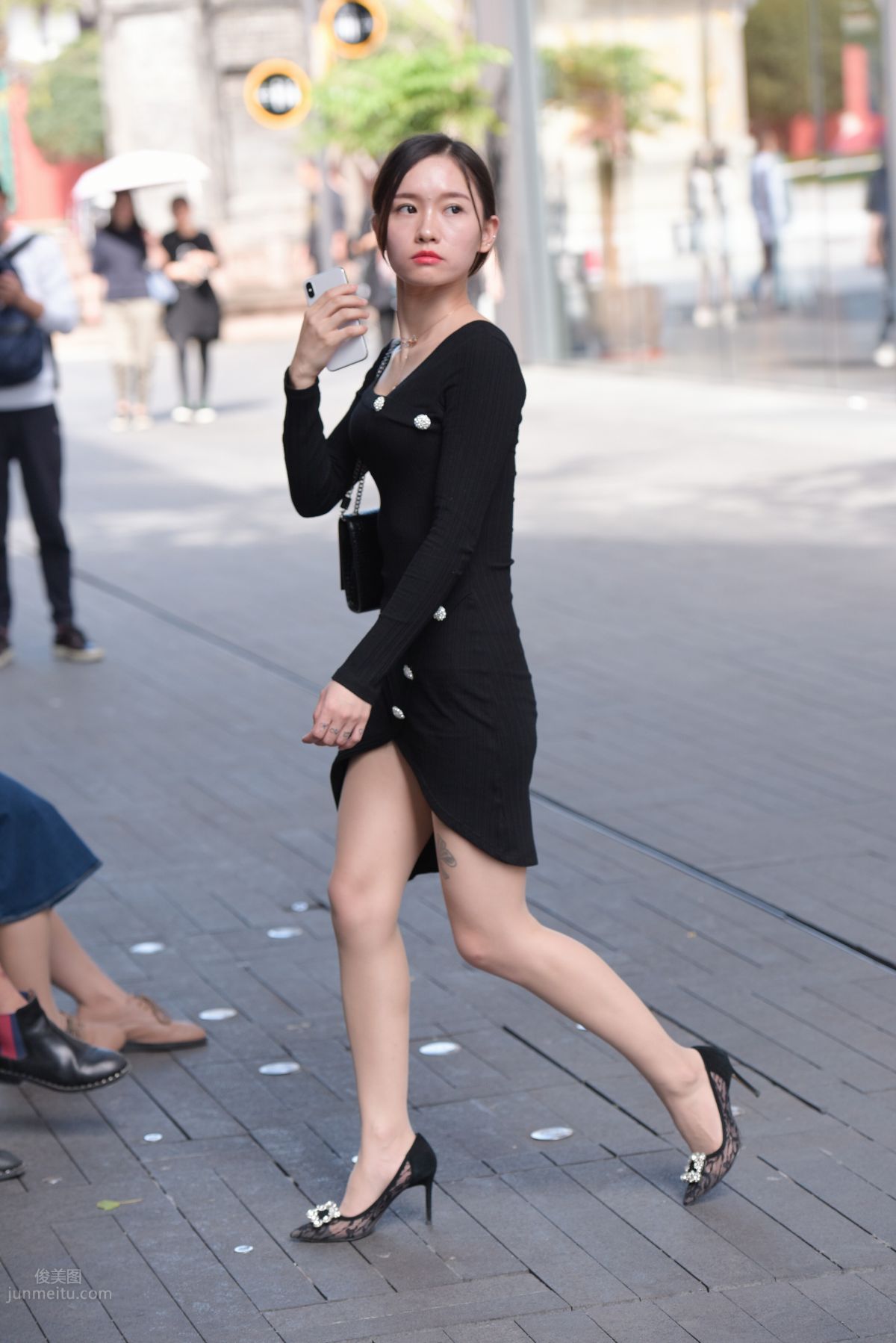 Mojing Street NO.163 Street Snap Black Dress Girl photo 115