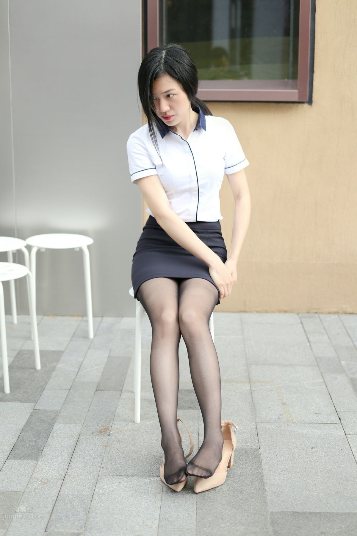 魔鏡街拍 NO.165 OL制服黑絲 6